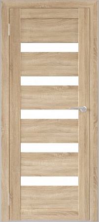 Межкомнатная дверь Юни Бона 03 80x200 (дуб сонома/стекло белое)