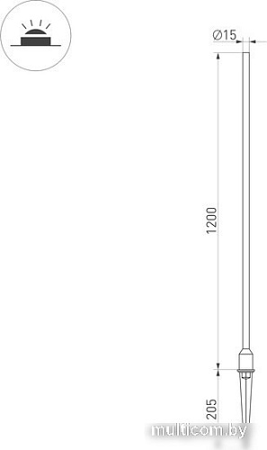 Садовый светильник Arlight ALT-CHAMPAGNE-L1200-3W Warm3000 034166