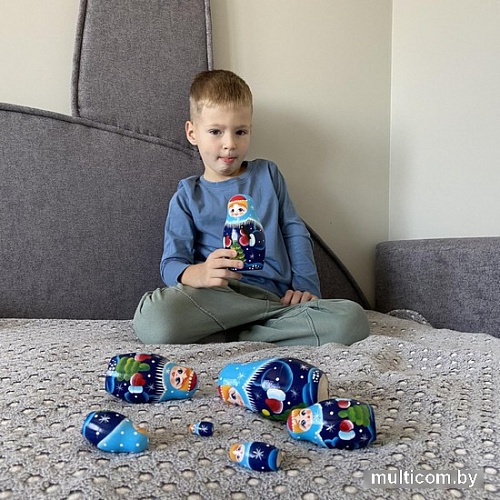 Развивающая игра Брестская Матрешка Снегурочка (набор 7 шт)