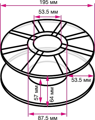 Пластик CACTUS CS-3D-PLA-1KG-CARBON 1.75 мм 1 кг