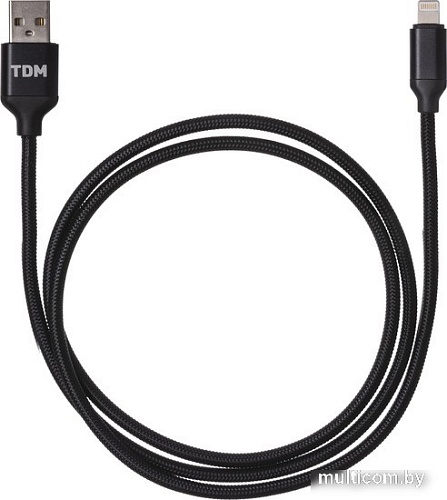 Кабель TDM Electric USB Type-A - Lightning SQ1810-0309 (1 м, черный)