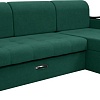 Диван Сириус Лидер-2 с оттоманкой ППУ 250x165 (Eva 30 велюр зеленый)