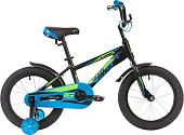 Детский велосипед Novatrack Lumen 16 (черный/синий, 2019)
