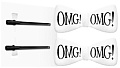 Зажим для волос Double Dare Omg! Hair Up Bow Pin (белый) 2 шт