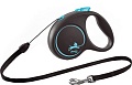 Flexi Black Design S Cord 5 m (голубой)