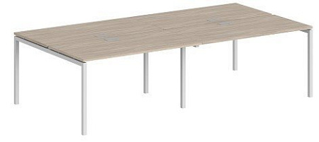 Стол Norden 280x143.8x75 SG.255.OL.44.WH (белый/дуб светлый)