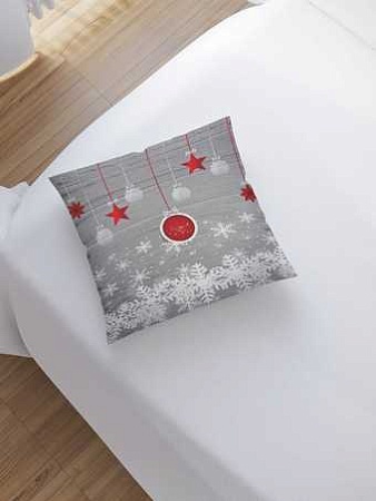 Чехол на подушку JoyArty Новогодние узоры sl_5654