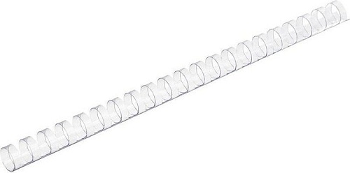 Пластиковая пружина для переплета ProMega Office A4 16 мм 100 шт 255098 (прозрачный)