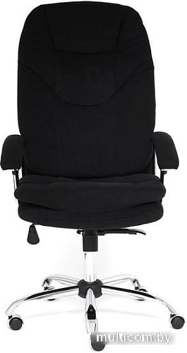 Кресло TetChair Softy LUX (флок, черный)