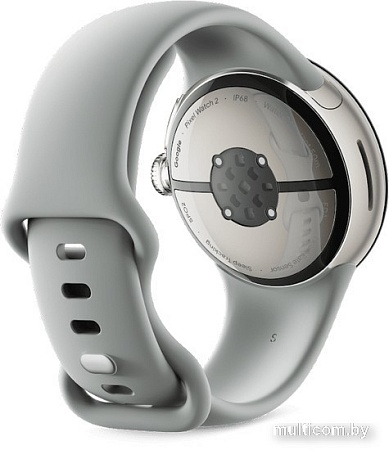 Умные часы Google Pixel Watch 2 LTE (золотистый шампань/лесной орех, спортивный силиконовый ремешок)