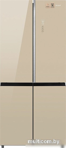 Холодильник side by side Weissgauff WCD 590 Nofrost Inverter Premium Biofresh Gold Glass