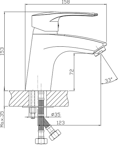 Смеситель Lauter Spray 21CK308C