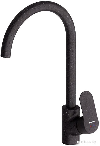 Кухонная мойка Berge BR-7602 + Like F8007122 (черный)