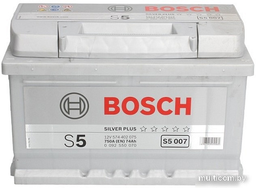Автомобильный аккумулятор Bosch S5 007 (574402075) 74 А/ч