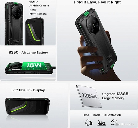 Телефон Doogee Fire 3 Pro 4GB/128GB (серый)