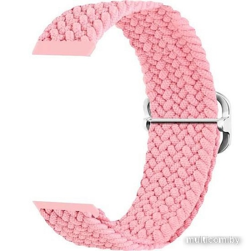 Ремешок Rumi Wick из плетеного нейлона для Huawei Band 7 (розовый)