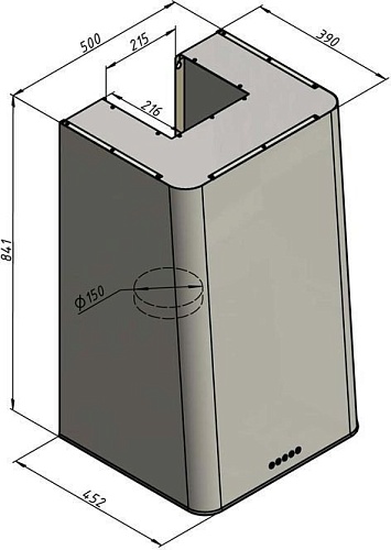 Кухонная вытяжка Elikor MIX 50Н-650-Э3Д 951324 (нержвеющая сталь)