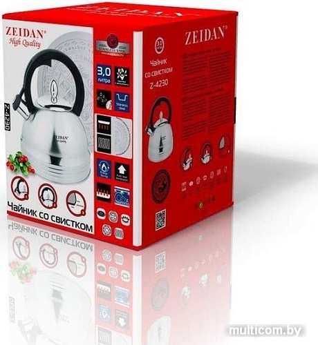 Чайник со свистком ZEIDAN Z-4230