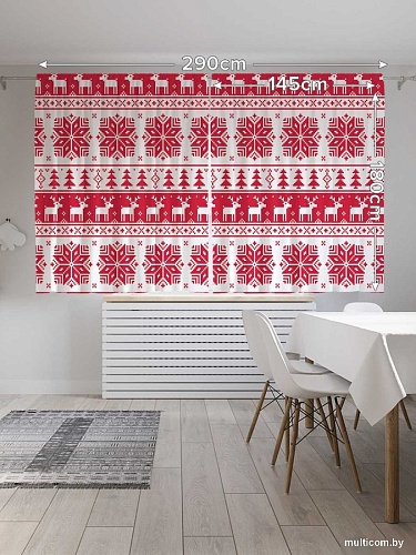 JoyArty Новогодний узор p_50946 (145x180)