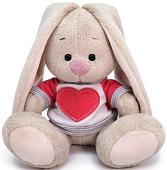 Классическая игрушка Зайка Ми в белой толстовке с сердцем 15 см SidX-360