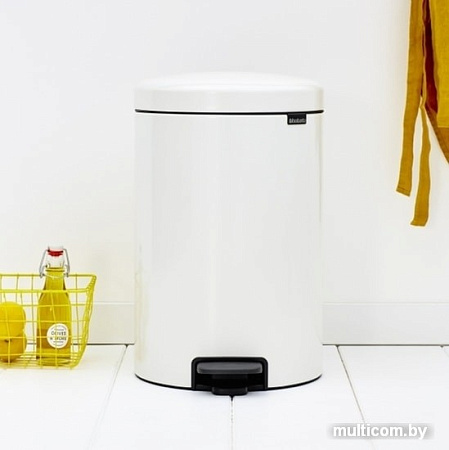 Brabantia Pedal Bin NewIcon 20 л (белый)