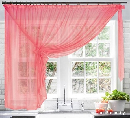 Тюль Nivasan Лейла-15 2.9x1.7 м (коралл)