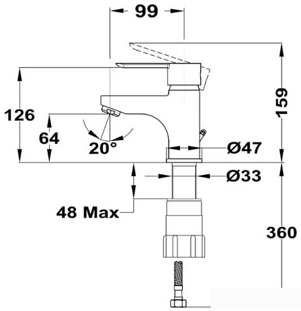 Смеситель TEKA Petra 813866210