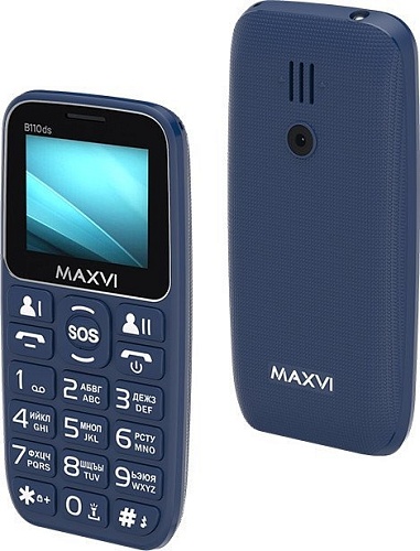 Телефон Maxvi B110ds (синий)