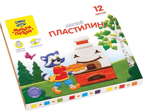 Пластилин Мульти-пульти Енот в сказке МП_41711 (12цв)