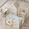 Игровой манеж UNIX kids DeLuxe House&amp;Storage 150х180 Camel PPLXSWHS180WC