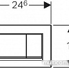 Geberit Sigma 30 115.883.KJ.1 (белый/глянцевый хром)