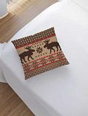 Чехол на подушку JoyArty Вышивка с оленями sl_78634