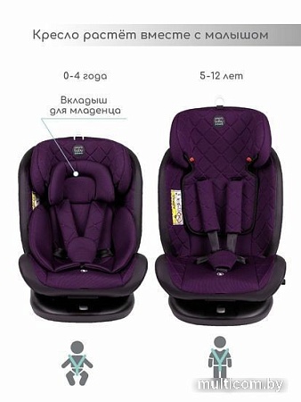 Детское автокресло Amarobaby Brilliant Isofix AMARO-2003-BrF (фиолетовый)