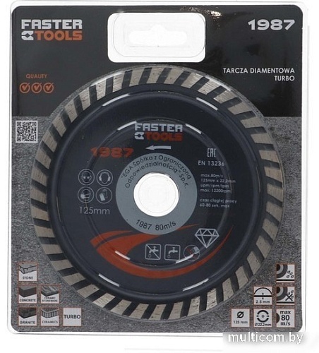 Отрезной диск алмазный Faster Tools 1987