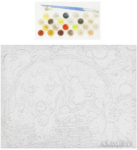 Картина по номерам MultiArt Собачка CANV30X40-MULTI31