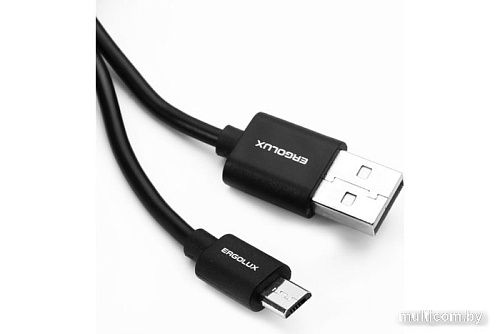 Кабель Ergolux ELX-CDC01P-C02 ПРОМО USB Type-A - microUSB (1 м, черный)