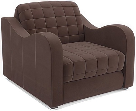 Кресло-кровать Мебель-АРС Барон №4 (велюр, молочный шоколад НВ-178 13)