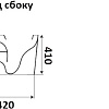 Унитаз CeramaLux 3178-18 (черный глянцевый)