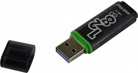 USB Flash Smart Buy Glossy 128GB (черный)