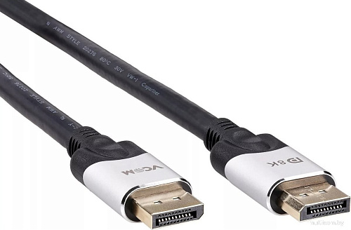 Кабель VCOM CG635-7.5M DisplayPort - DisplayPort (7.5 м, черный/серый)