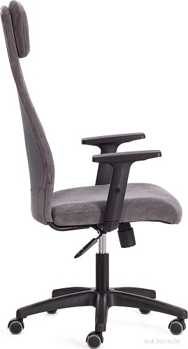 Офисное кресло TetChair Profit Plt флок/ткань (серый)