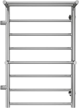 Полотенцесушитель TERMINUS Аврора П8 500х800 (с 2 полками и боковым подключением 500 слева)