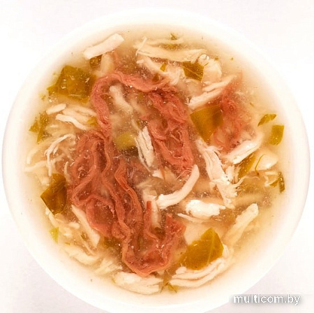 Лакомство для кошек Деревенские лакомства Суп из курицы с говядиной и шпинатом 35 г