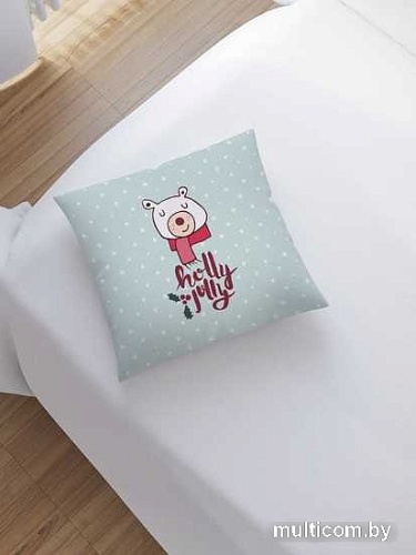 Чехол на подушку JoyArty Довольный мишка sl_185492