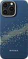 Чехол для телефона Pitaka StarPeak Tactile Woven для iPhone 16 Pro Max (синий)