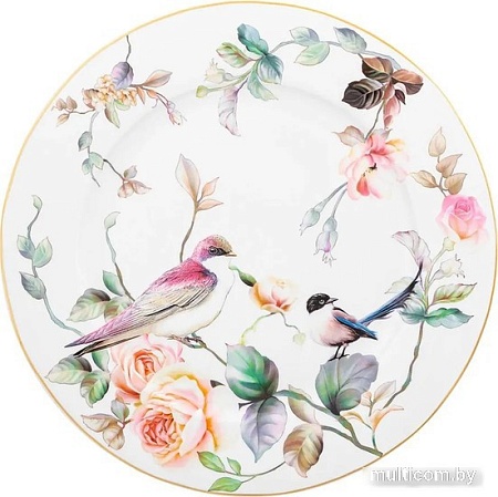 Набор десертных тарелок Elan Gallery Певчие птички 730776