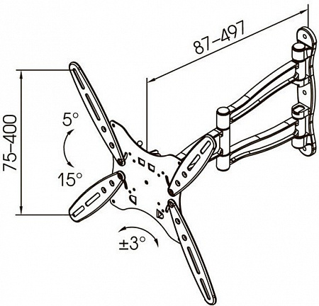 Кронштейн Kromax TECHNO-5