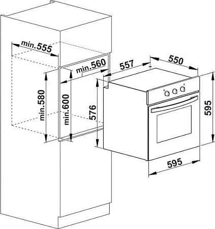 Духовой шкаф Vestfrost VFSM60OH