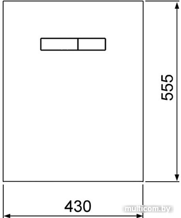 Панель смыва Tece Lux 9650003 (черный)