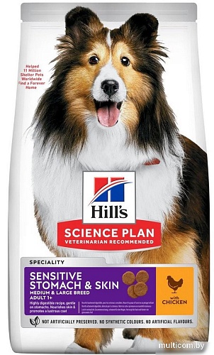 Сухой корм для собак Hill's SP Canine Sensitive Stomach & Skin с курицей 14кг